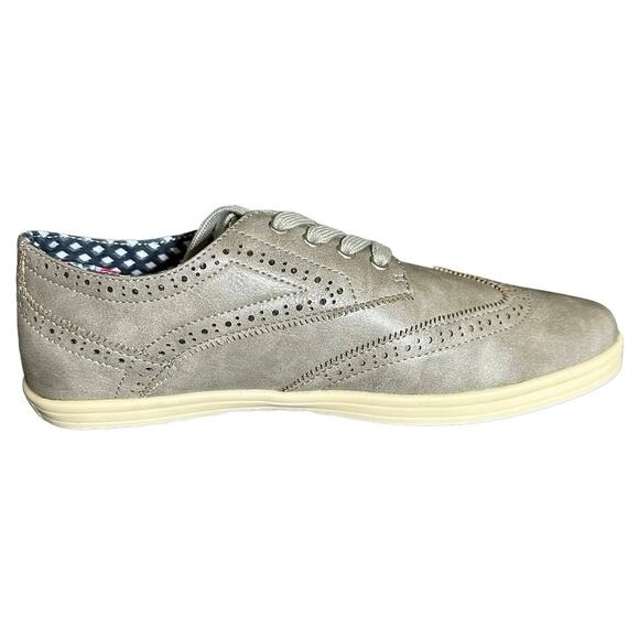 Ben Sherman Nicholas wingtip Oxford lt gray PU size 8 - Picture 3 of 9